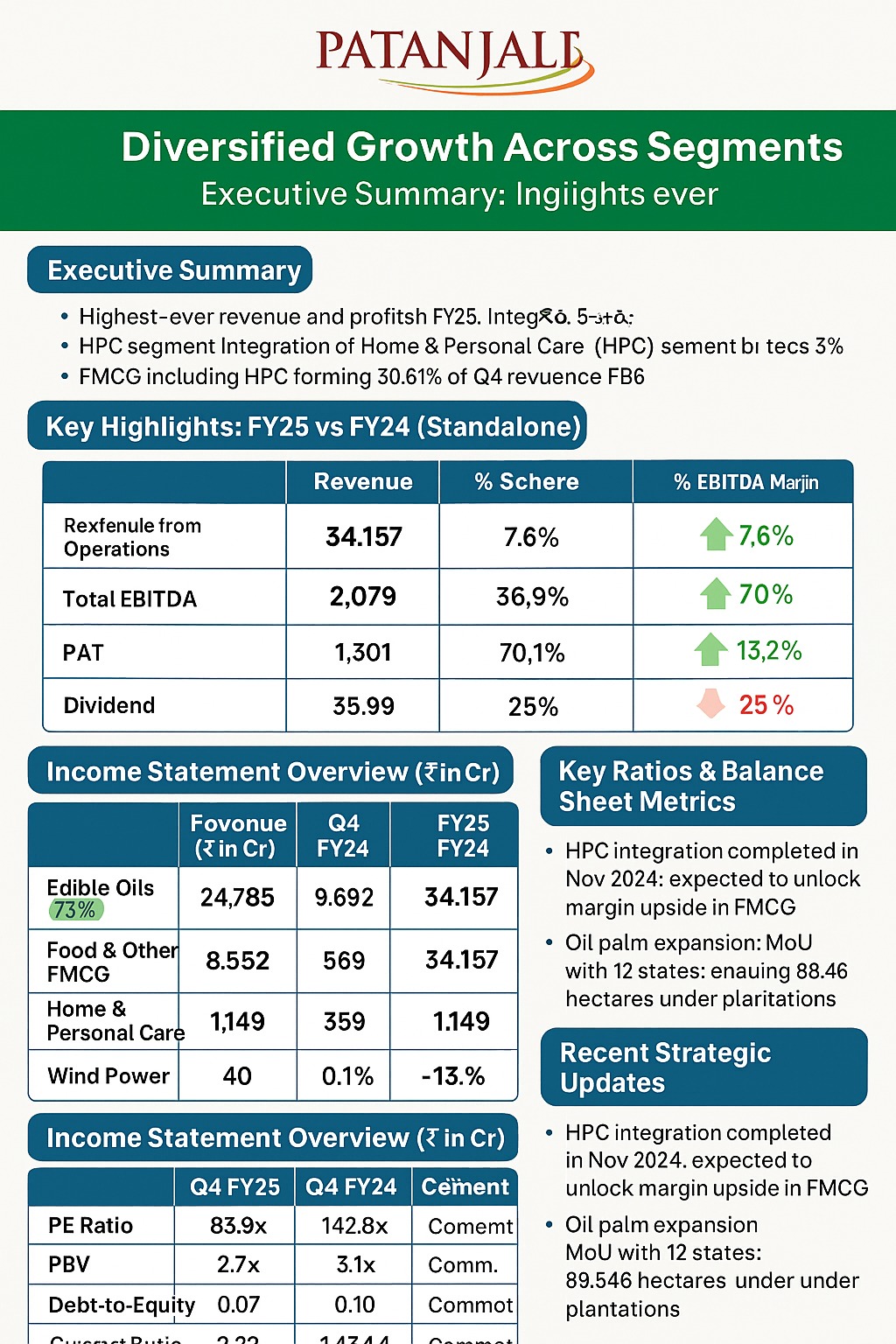 Patanjali Foods Q4 FY25 Results: 70% PAT Growth | Highest Ever Revenue Achieved